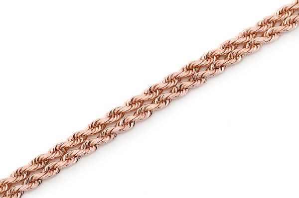 2MM Rope 14k Solid Gold Chain