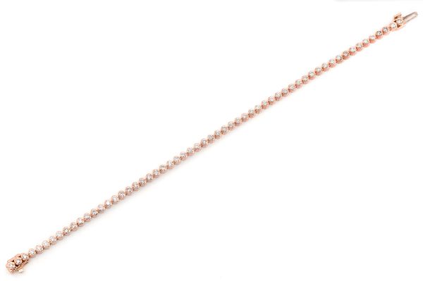 Bezel Set Tennis Bracelet 14k   2.00ctw