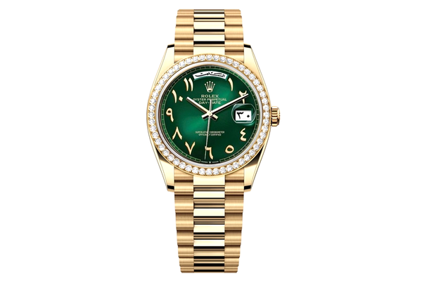 Rolex - Day-Date 36 - 128348rbr - Yellow Gold & Diamonds (mb137)