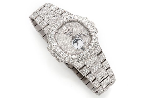 Iced out watch patek philippe online