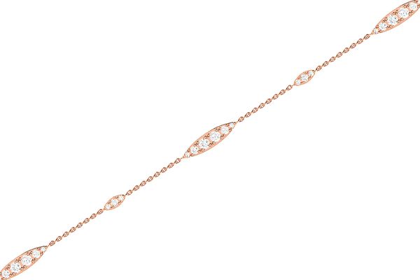 Graduated Diamond Bracelet 14k Solid Gold 0.30ctw