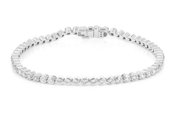 Bezel Set Tennis Bracelet 14k   2.00ctw