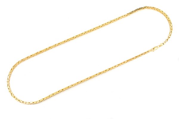 3MM Byzantine 14k Solid Gold Chain