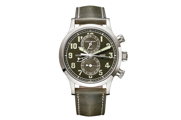 Patek Philippe - Complications Calatrava Pilot Travel Time Chronograph - 5924g - White Gold (rb582)