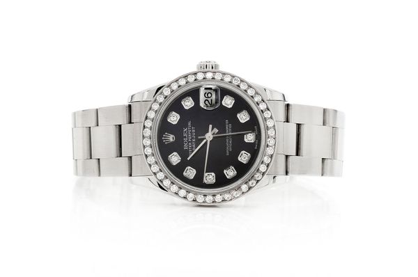 Rolex Datejust 31MM Steel (78240) - 1.00ctw Diamond Bezel