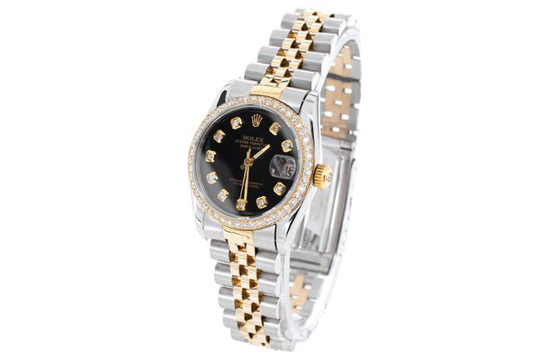 Rolex - Datejust 31 - 68273 - Steel & Gold - Custom Diamond Bezel & Dial - (500-06240)