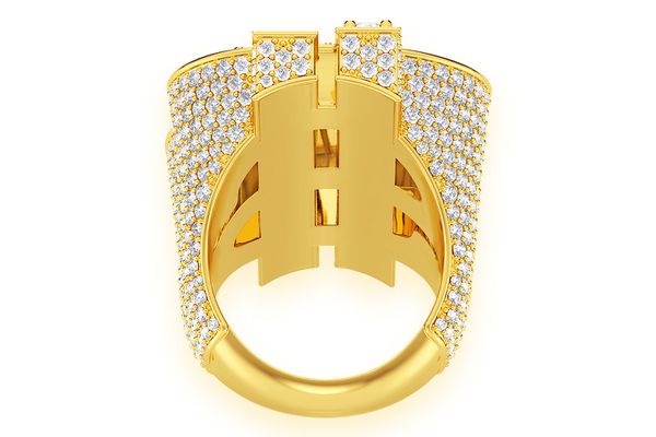 Super Dollar Diamond Ring 14k Solid Gold 9.25ctw