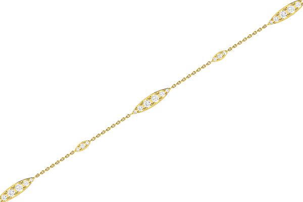 Graduated Diamond Bracelet 14k Solid Gold 0.30ctw