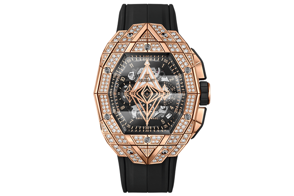 Hublot - Spirit Of Big Bang Sang Bleu King Gold Pavé - 648.ox.0108.rx.1604.mxm23 - King Gold (rb372)