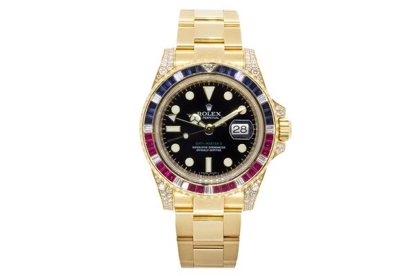 Rolex GMT-Master Ii - 116758saru - Yellow Gold (mb732)