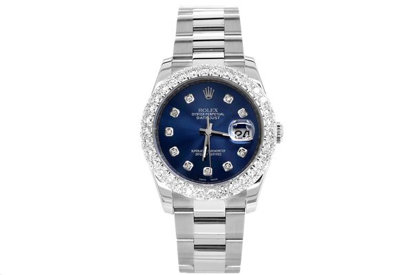 Rolex - Datejust 36 - 116200 - Steel - Custom Diamond Bezel & Dial - (500-06165)