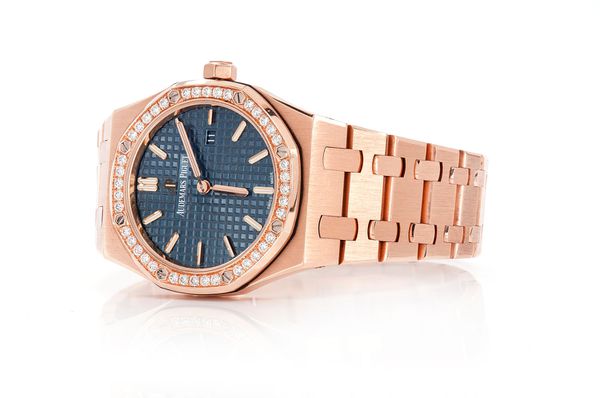 Audemars Piguet 33MM Royal Oak 18k Rose Gold - Factory Diamonds - Quartz