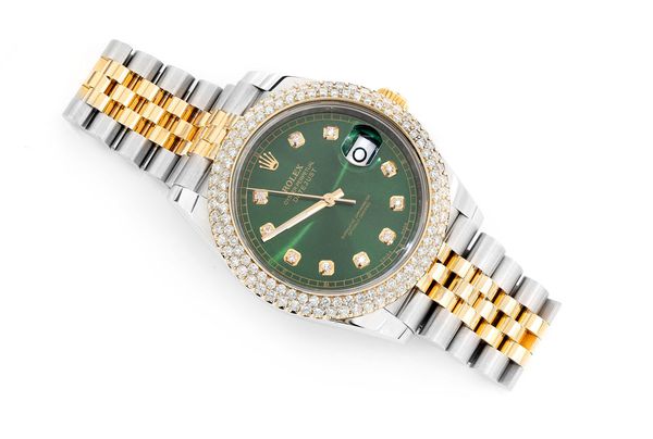 Rolex Datejust 41MM 18k Yellow Gold & Steel (126333) - 3.30ctw Diamond Bezel