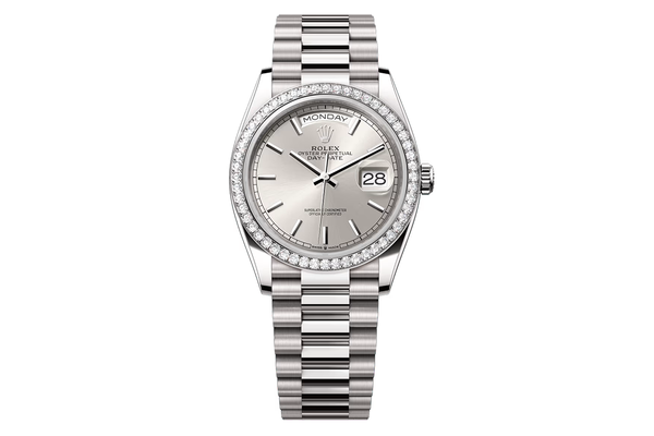 Rolex - Day-Date 36 - 128349rbr - White Gold & Diamonds (mb351)