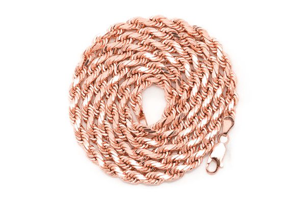 5MM Rope 14k Solid Gold Chain