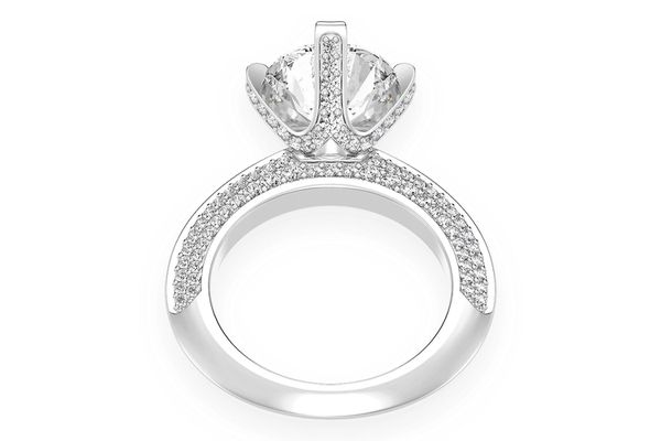 3.00ct Round Solitaire - Knife Edge - Diamond Engagement Ring - All Natural Vs Diamonds