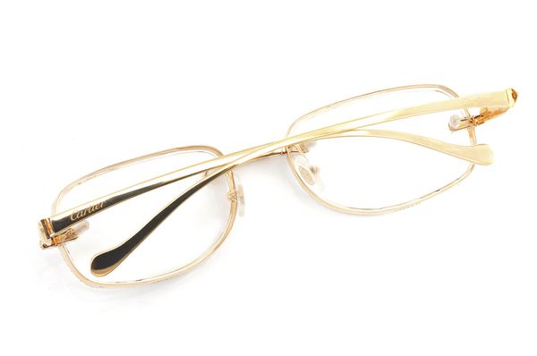 Cartier Glasses Iced Out Diamond Rims - 2.90ctw - Yellow Gold