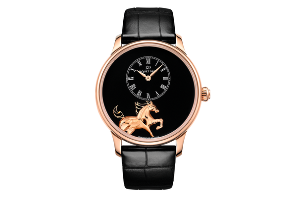 Jaquet Droz - Petite Heure Minute Low Relief Horse - J005033201 - Red Gold (mb660)