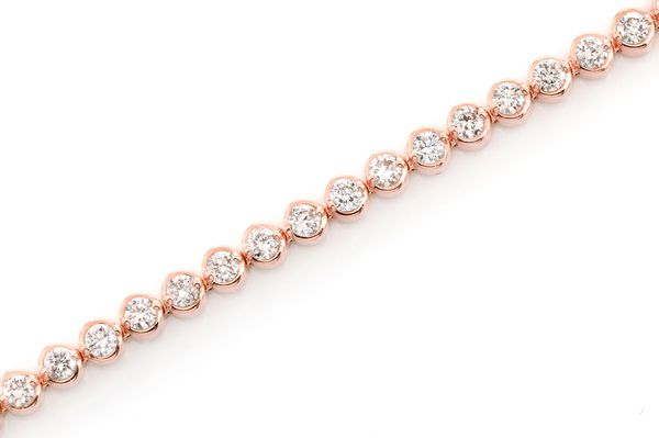 Bezel Set Tennis Bracelet 14k   2.00ctw