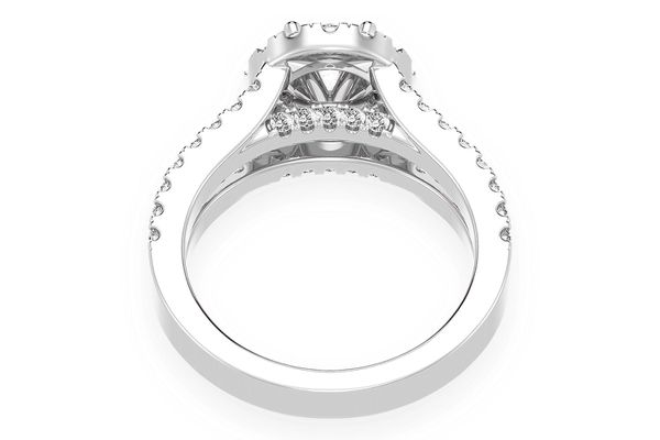 Sphinx - .75ct Solitaire Round - Split Shank Halo - Diamond Engagement Ring - All Natural