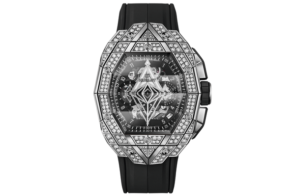 Hublot - Spirit Of Big Bang Sang Bleu Titanium Pavé - 648.nx.0107.rx.1604.mxm23 - Titanium (rb371)