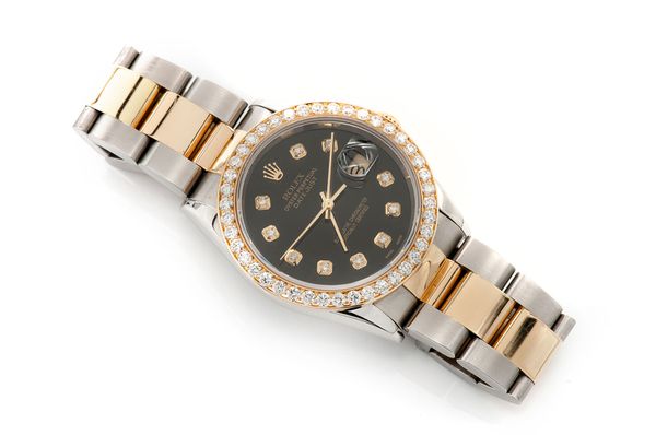 Rolex Datejust 36MM 18k Yellow Gold & Steel (16203) - 2.25ctw Diamond Bezel