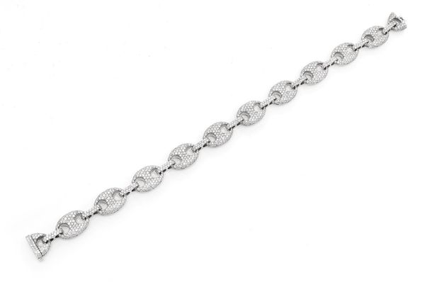 10.5MM Mariner Link Bracelet 14k   7.00ctw