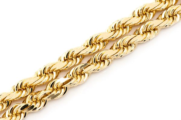 4MM Rope 14k Solid Gold Chain