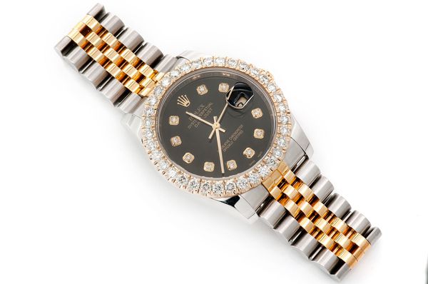 Rolex Datejust 36MM 18k Yellow Gold & Steel (116233) - 3.50ctw Diamond Bezel