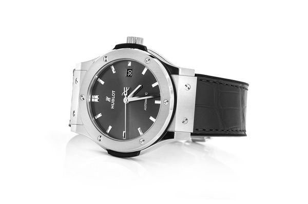 Hublot Classic Fusion Black Leather Strap