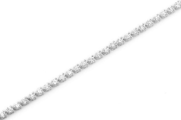 3pt Prong Set Diamond Tennis Bracelet 14k Solid Gold 2.50ctw