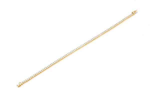 2pt Prong Set Diamond Tennis Bracelet 14k Solid Gold 2.00ctw