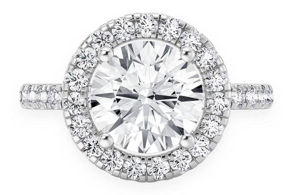 Thav - 2.00ct Round Solitaire - Halo - Diamond Engagement Ring - All Natural