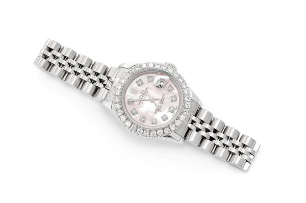 Rolex Datejust 26MM Steel (69174) - Custom Dial & 1.25ctw Diamond Bezel