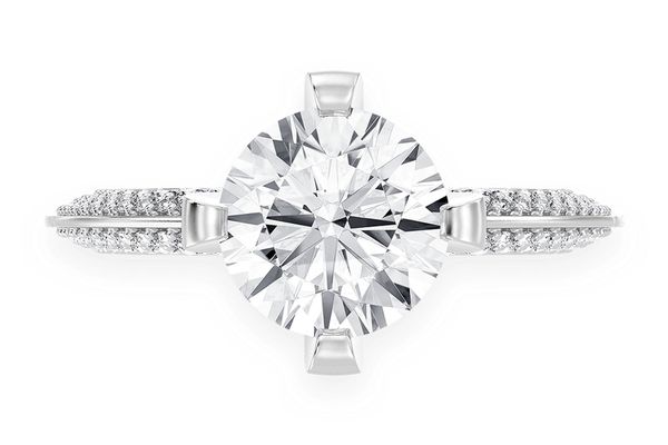 Kifey - 2.00ct Round Solitaire - Knife Edge - Diamond Engagement Ring - All Natural