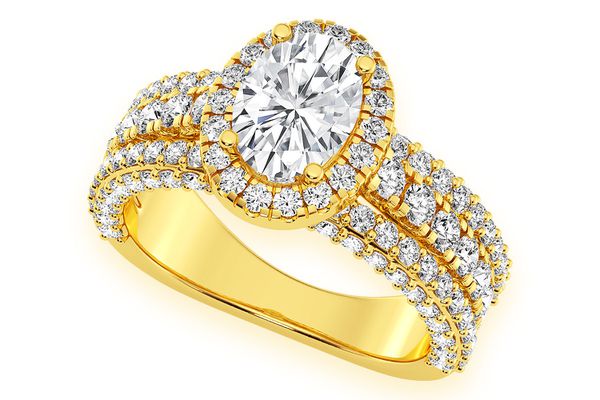 Tripp - 1.00ct Oval Diamond Engagement Ring 14k Solid Gold