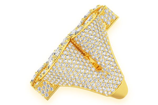 Super Dollar Diamond Ring 14k Solid Gold 9.25ctw