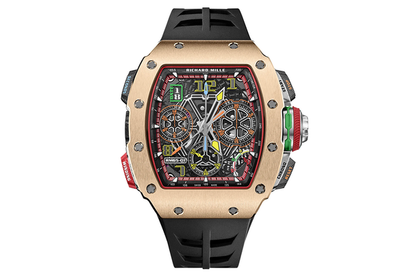 Richard Mille - Rm 65-01 Automatic Split-seconds Chronograph - Red Gold And Carbon Tpt® (rb1285)