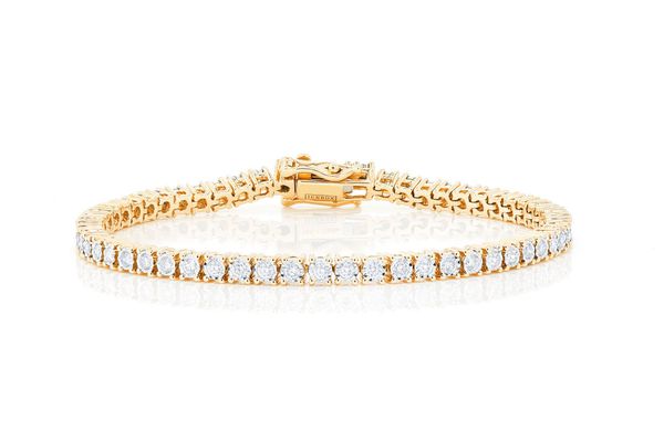 2pt Miracle Set Bracelet 14k   1.25ctw