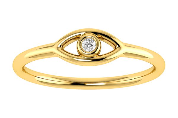 Evil Eye Diamond Ring 14k   