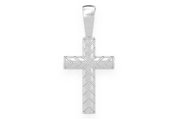 X Design Cross Pendant 14k Solid Gold