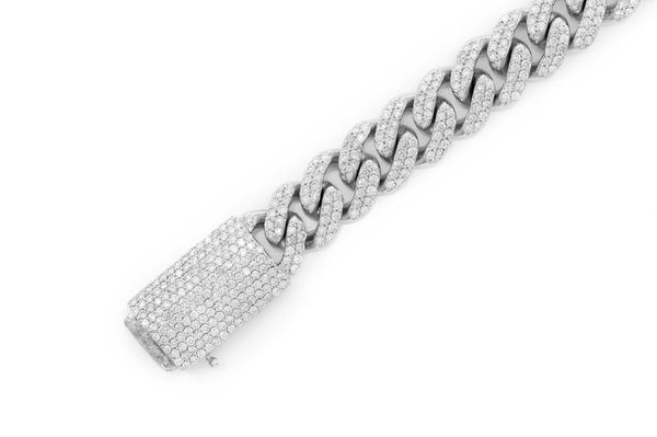 Diamond cuban link bracelet icebox sale