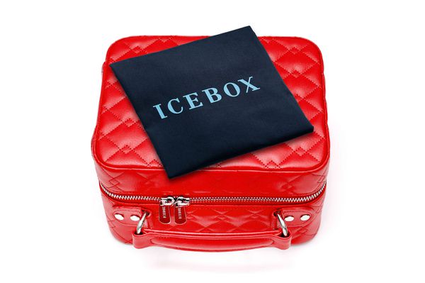 Icebox Leather World Traveler Jewelry Case - 4 Watches Medium