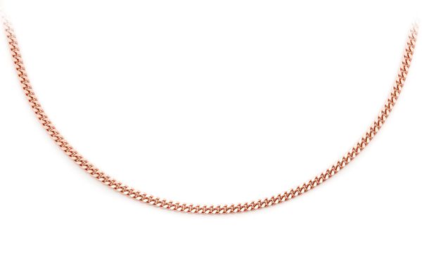 1.5MM Miami Cuban 14k Solid Gold Chain