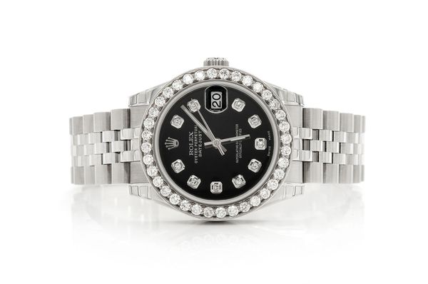 Rolex Datejust 31MM Steel (178274) - 1.75ctw Diamond Bezel