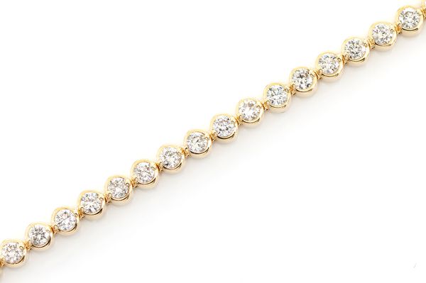 Bezel Set Tennis Bracelet 14k   2.00ctw