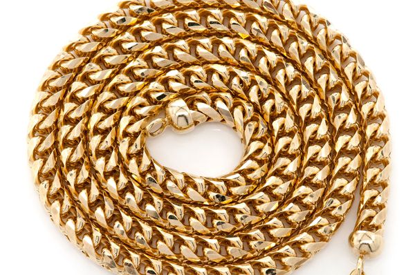 5MM Franco 14k Solid Gold Chain