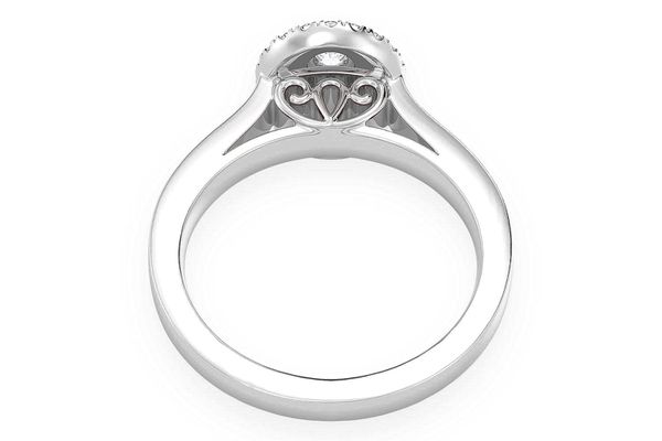 .50ctw - Three Layer Oval - Diamond Engagement Ring - All Natural