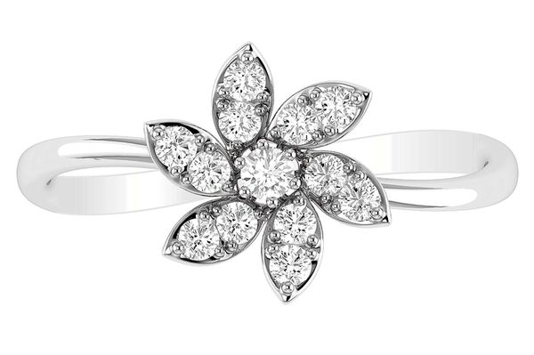 Diamond Flower Ring 14k   