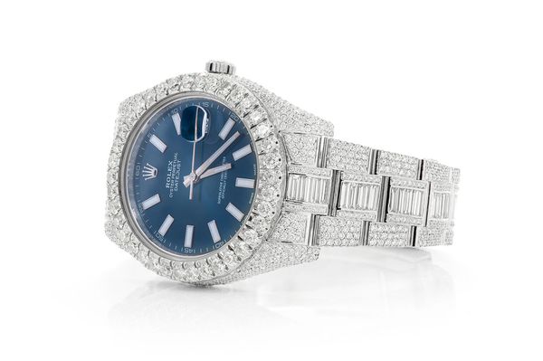 Rolex Datejust 41MM Steel (126300) - 18.00ctw Fully Iced Out